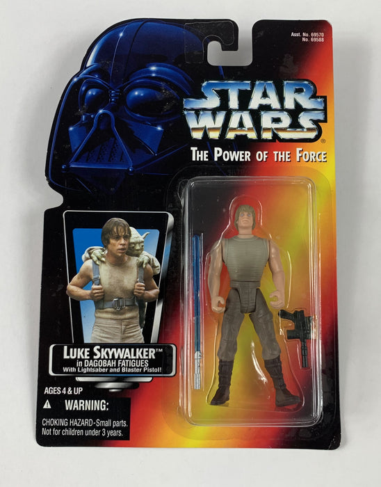 1995 Star Wars The Power of the Force Luke Skywalker (Dagobah Fatigues) Action Figure