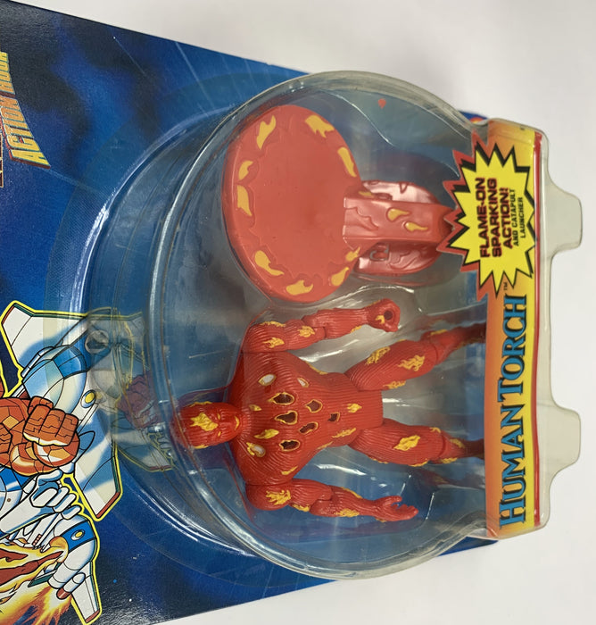 1995 Toy Biz Fantastic Four Marvel Action Hour Human Torch