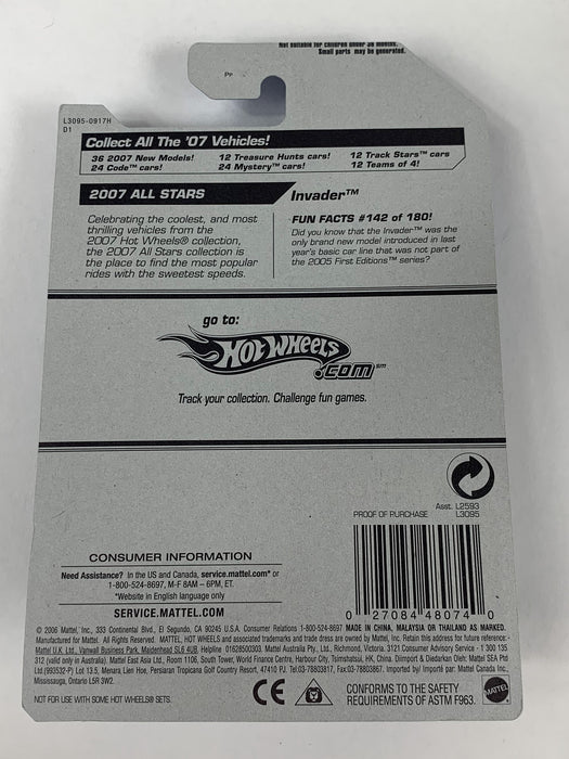 2007 All Stars Hot Wheels Diecast Invader