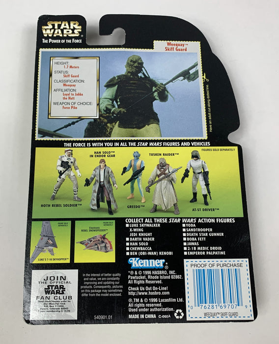 1996 Star Wars The Power of the Force Weequay Skiff Guard Action Figure