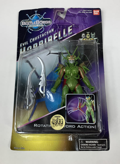 1997 Beetleborgs Metallix Evil Crustacean Horribelle Action Figure