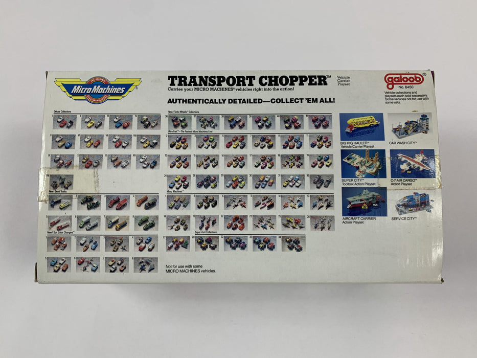 Micro Machines Transport Chopper Vehicle Carrier Playset