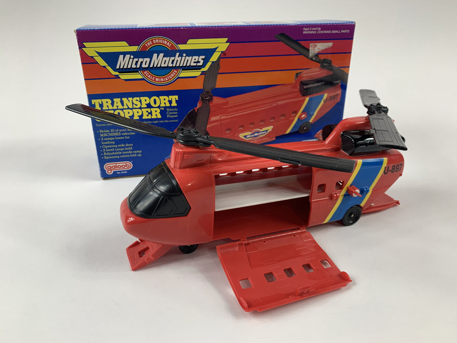 Micro Machines Transport Chopper Vehicle Carrier Playset