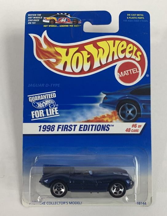 1998 First Editions Early Release Hot Wheels Diecast Jaguar D-Type
